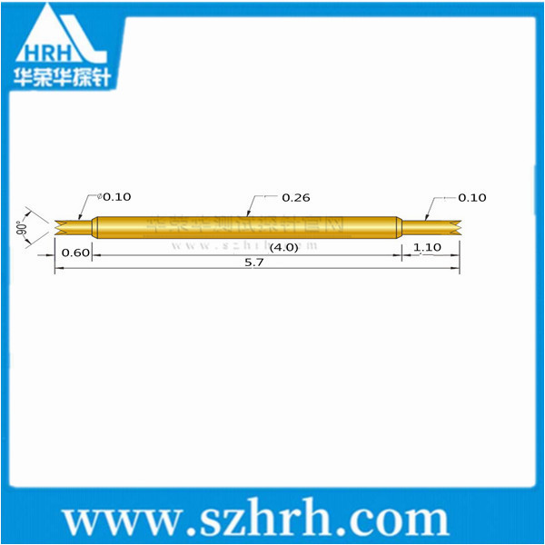 026-UU-5.7L，華榮華雙頭測(cè)試探針廠家